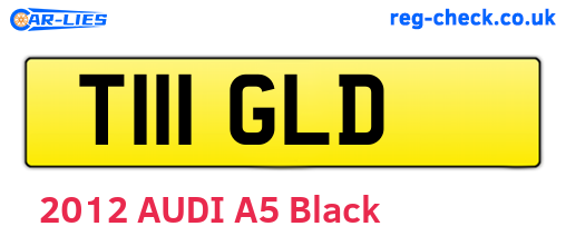 T111GLD are the vehicle registration plates.