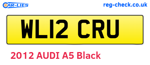 WL12CRU are the vehicle registration plates.