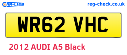 WR62VHC are the vehicle registration plates.
