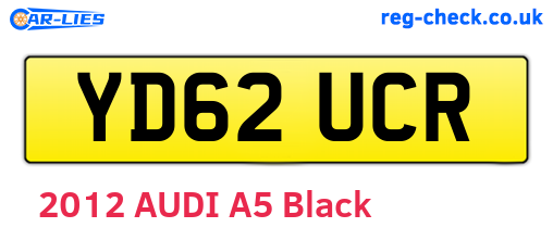 YD62UCR are the vehicle registration plates.