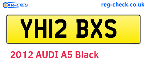 YH12BXS are the vehicle registration plates.