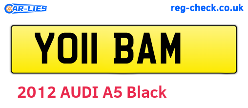 YO11BAM are the vehicle registration plates.
