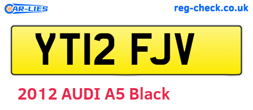 YT12FJV are the vehicle registration plates.