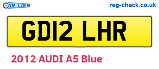 GD12LHR are the vehicle registration plates.