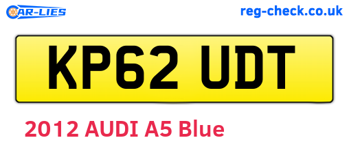 KP62UDT are the vehicle registration plates.
