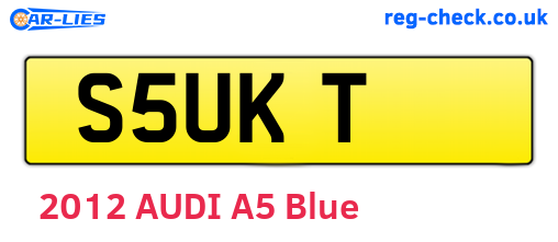 S5UKT are the vehicle registration plates.
