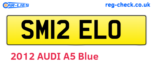 SM12ELO are the vehicle registration plates.