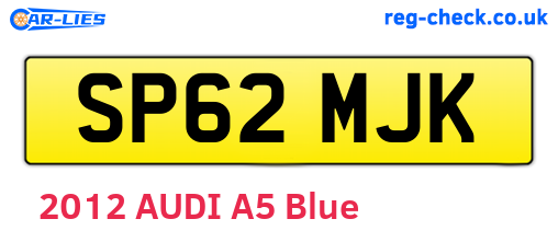 SP62MJK are the vehicle registration plates.