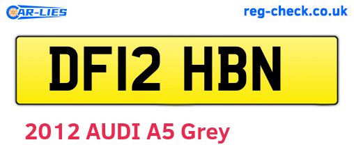 DF12HBN are the vehicle registration plates.