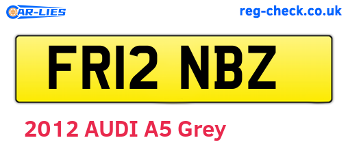 FR12NBZ are the vehicle registration plates.