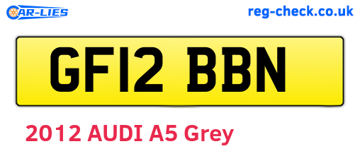 GF12BBN are the vehicle registration plates.
