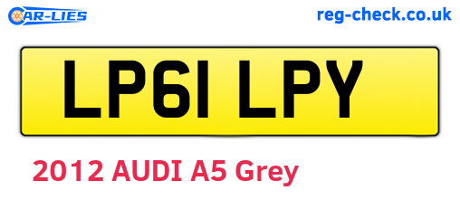 LP61LPY are the vehicle registration plates.