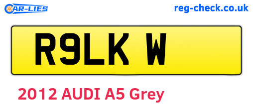 R9LKW are the vehicle registration plates.