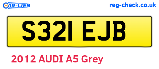 S321EJB are the vehicle registration plates.