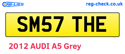 SM57THE are the vehicle registration plates.