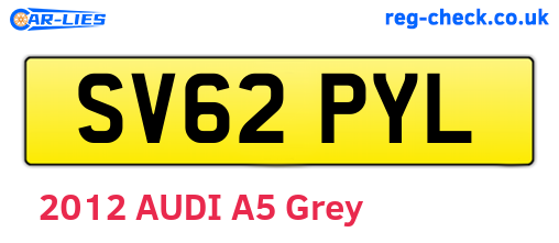 SV62PYL are the vehicle registration plates.
