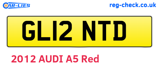 GL12NTD are the vehicle registration plates.