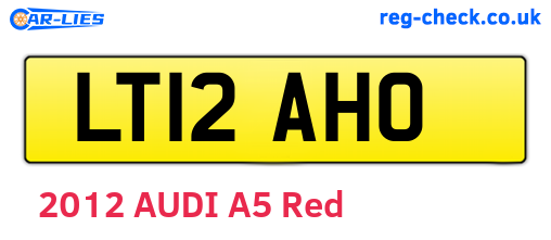 LT12AHO are the vehicle registration plates.
