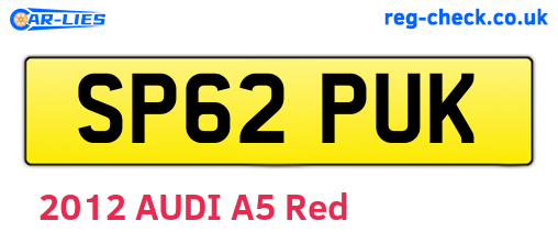 SP62PUK are the vehicle registration plates.