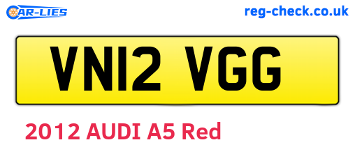 VN12VGG are the vehicle registration plates.