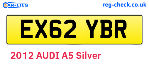 EX62YBR are the vehicle registration plates.