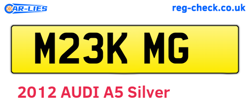 M23KMG are the vehicle registration plates.
