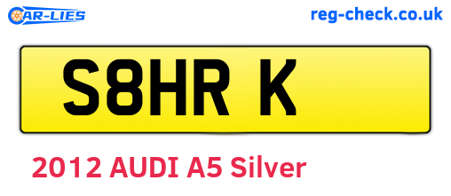 S8HRK are the vehicle registration plates.