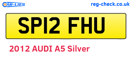 SP12FHU are the vehicle registration plates.
