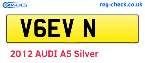 V6EVN are the vehicle registration plates.
