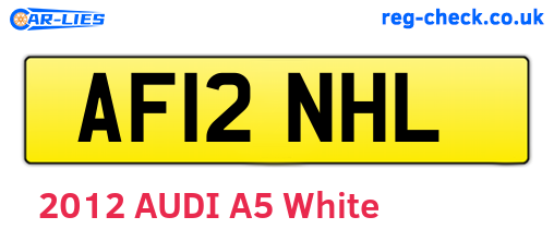 AF12NHL are the vehicle registration plates.