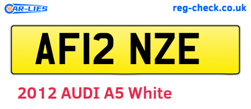 AF12NZE are the vehicle registration plates.