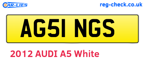 AG51NGS are the vehicle registration plates.