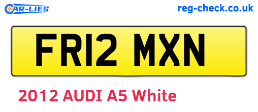 FR12MXN are the vehicle registration plates.
