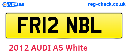 FR12NBL are the vehicle registration plates.