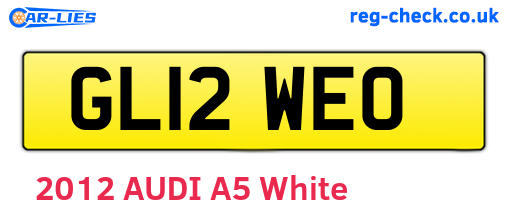 GL12WEO are the vehicle registration plates.