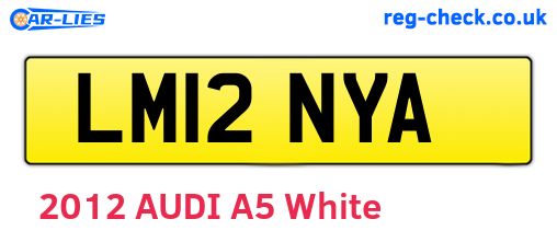 LM12NYA are the vehicle registration plates.