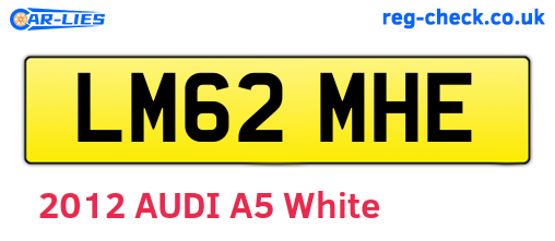 LM62MHE are the vehicle registration plates.