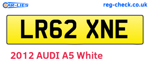 LR62XNE are the vehicle registration plates.