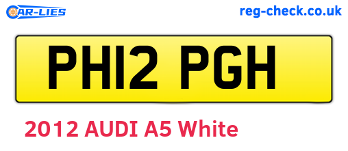 PH12PGH are the vehicle registration plates.