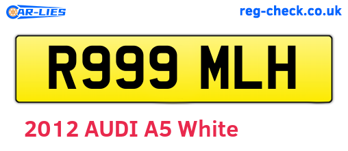 R999MLH are the vehicle registration plates.