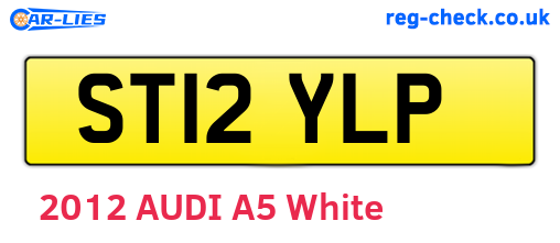 ST12YLP are the vehicle registration plates.