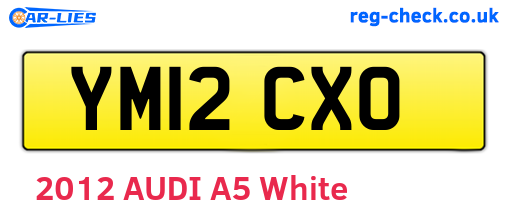 YM12CXO are the vehicle registration plates.