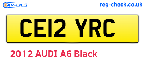 CE12YRC are the vehicle registration plates.