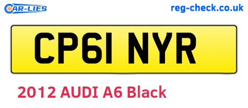 CP61NYR are the vehicle registration plates.