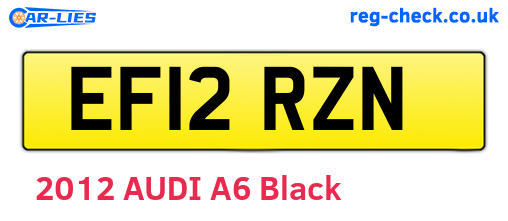 EF12RZN are the vehicle registration plates.