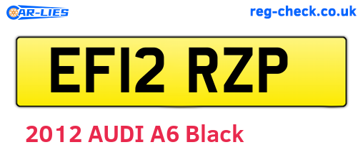 EF12RZP are the vehicle registration plates.