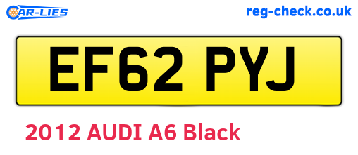 EF62PYJ are the vehicle registration plates.