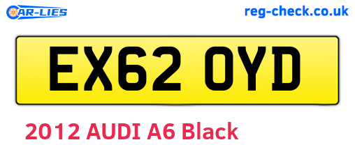 EX62OYD are the vehicle registration plates.