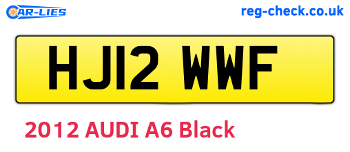 HJ12WWF are the vehicle registration plates.