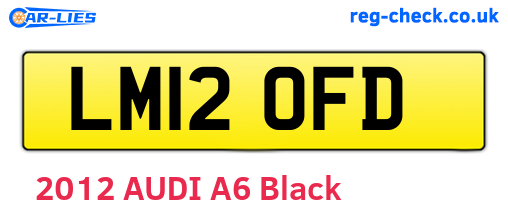 LM12OFD are the vehicle registration plates.